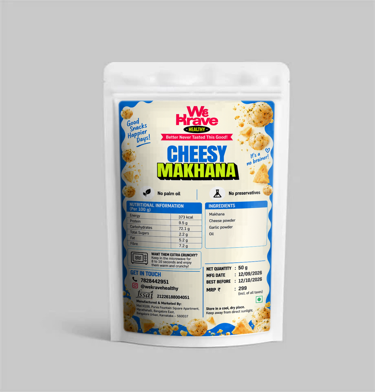 Cheesy Makhana