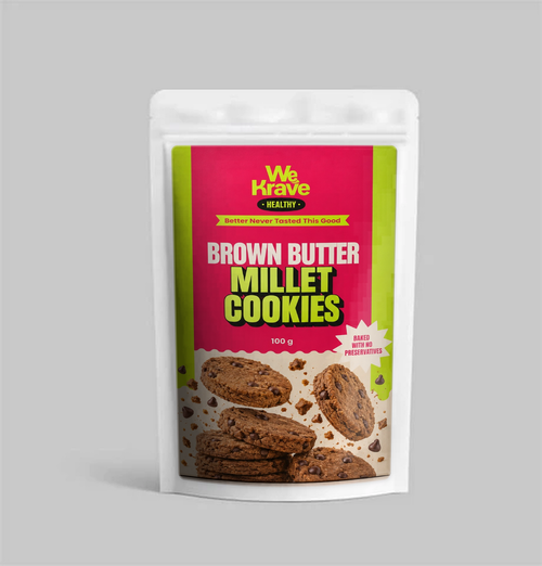 Brown Butter Millet Cookies